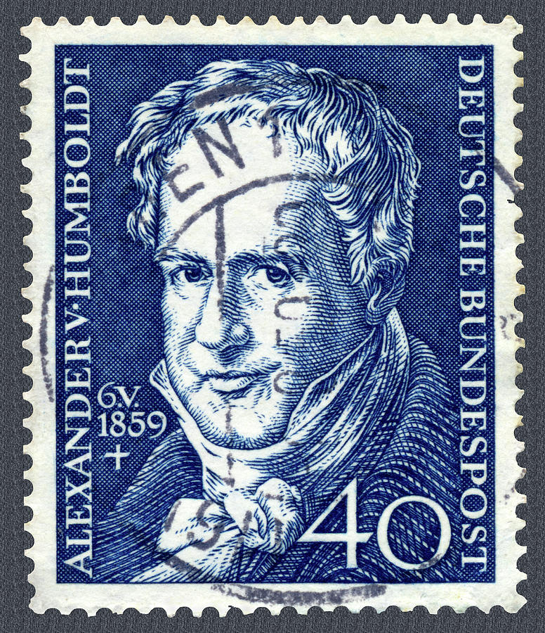 German Geographer and Explorer Alexander von Humboldt Postage Stamp Photograph by Phil Cardamone
