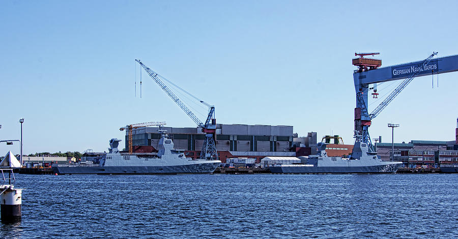 German Naval Yard in Kiel Photograph by Peter-Michael Von der Goltz