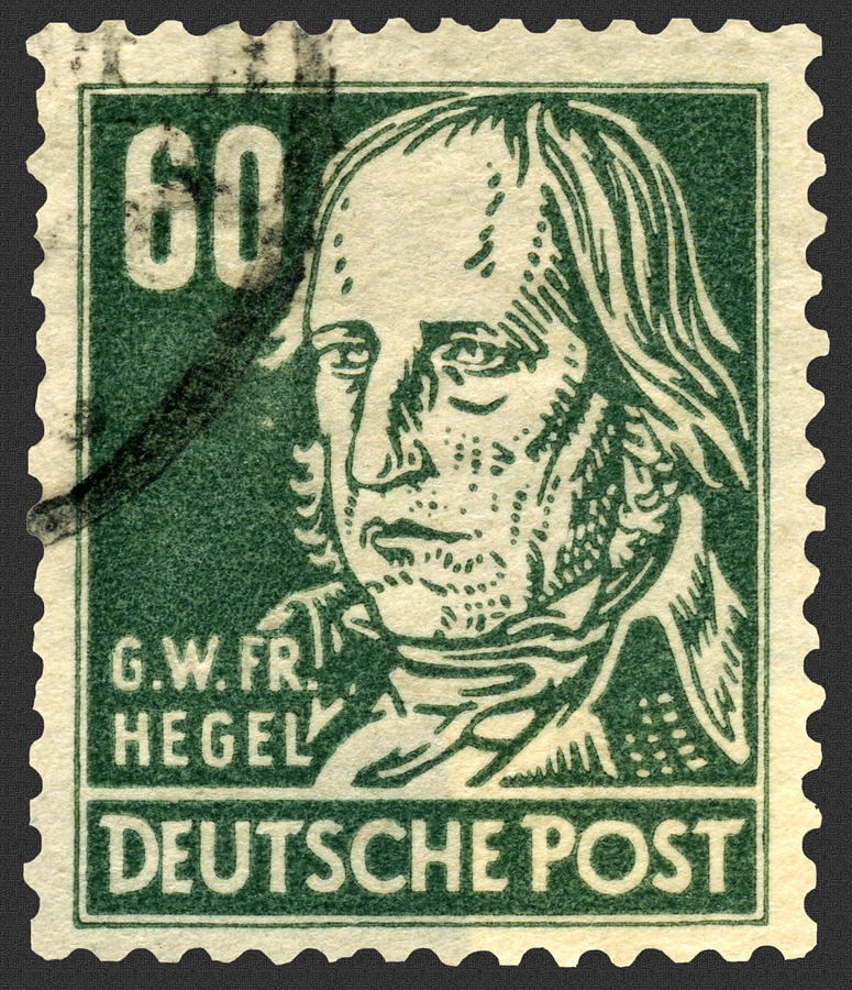 German Philosopher Georg Wilhelm Friedrich Hegel Postage Stamp Photograph by Phil Cardamone