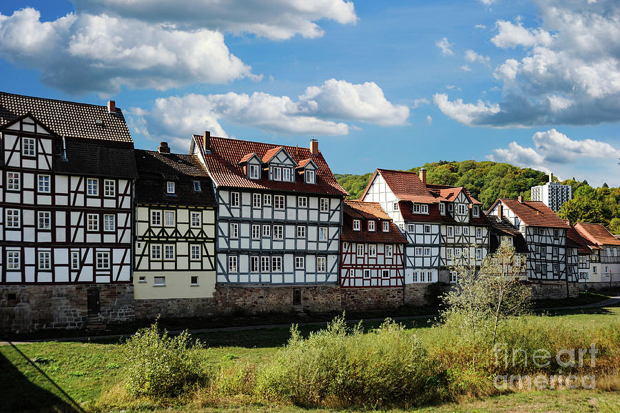 German town Rotenburg an der Fulda or on the Fulda River. Photograph by Gunther Allen