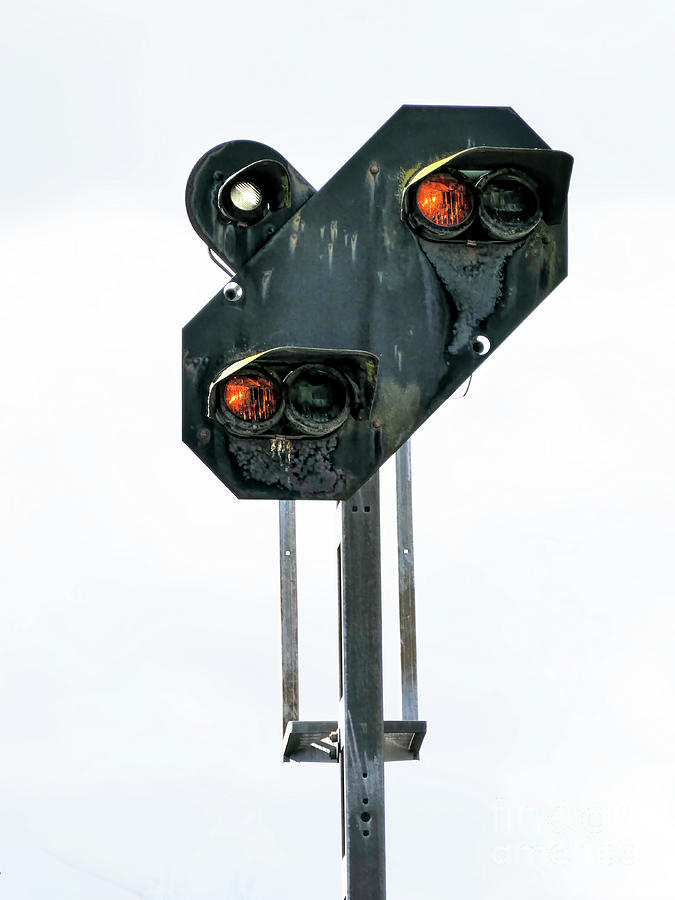 German Train Signal Photograph by Elisabeth Lucas