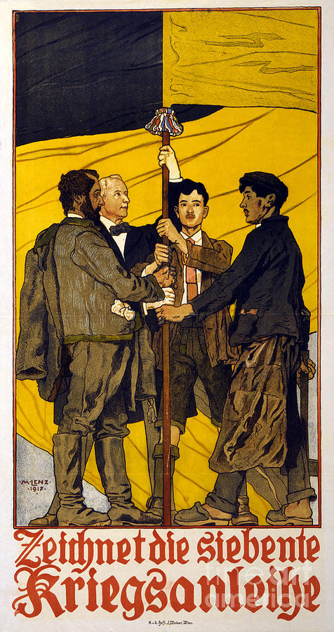 German War Loan Poster, 1917 Drawing by Maximilian Lenz