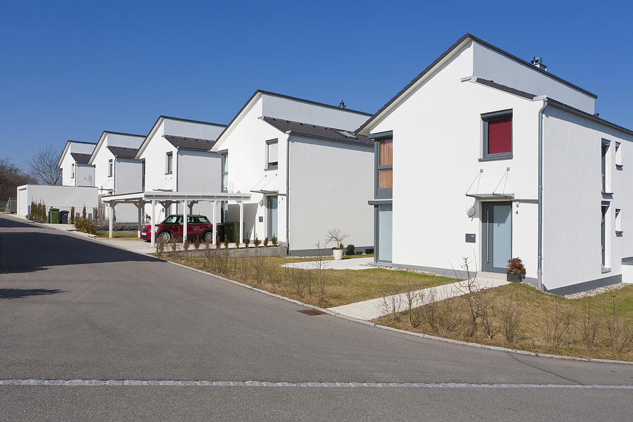 Germany, Baden Wurttemberg, Aldingen, Row of modern detached houses Photograph by Westend61