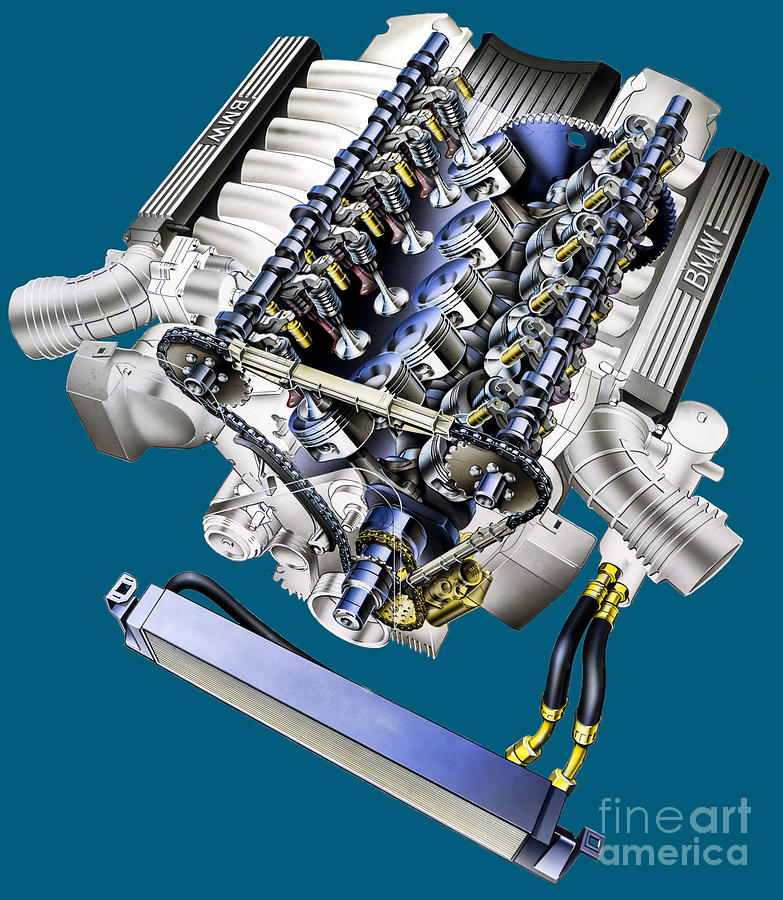 Germany cutaway engine BMW i E V MB by Vladyslav Shapovalenko