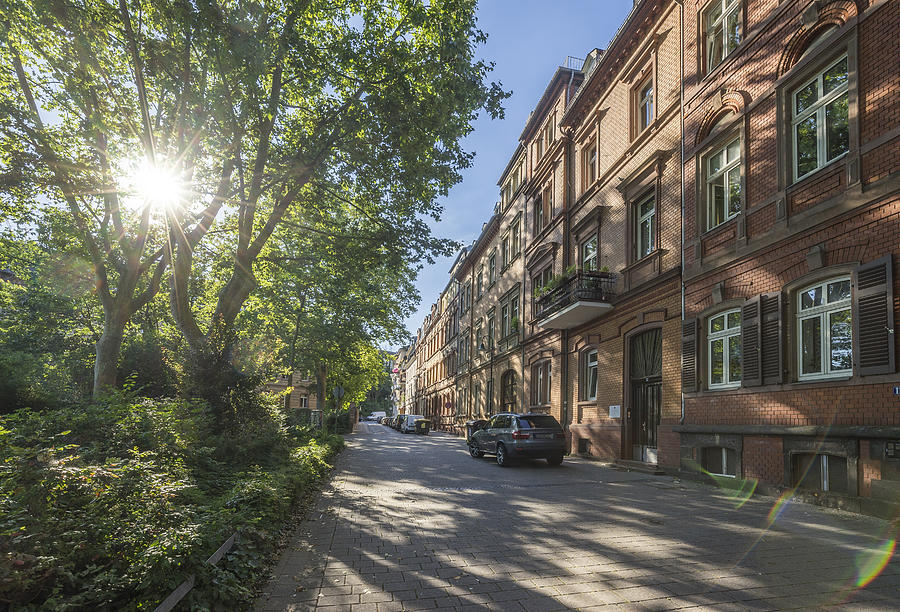 Germany, Hesse, Wiesbaden, Row of houses in city center Photograph by Westend61