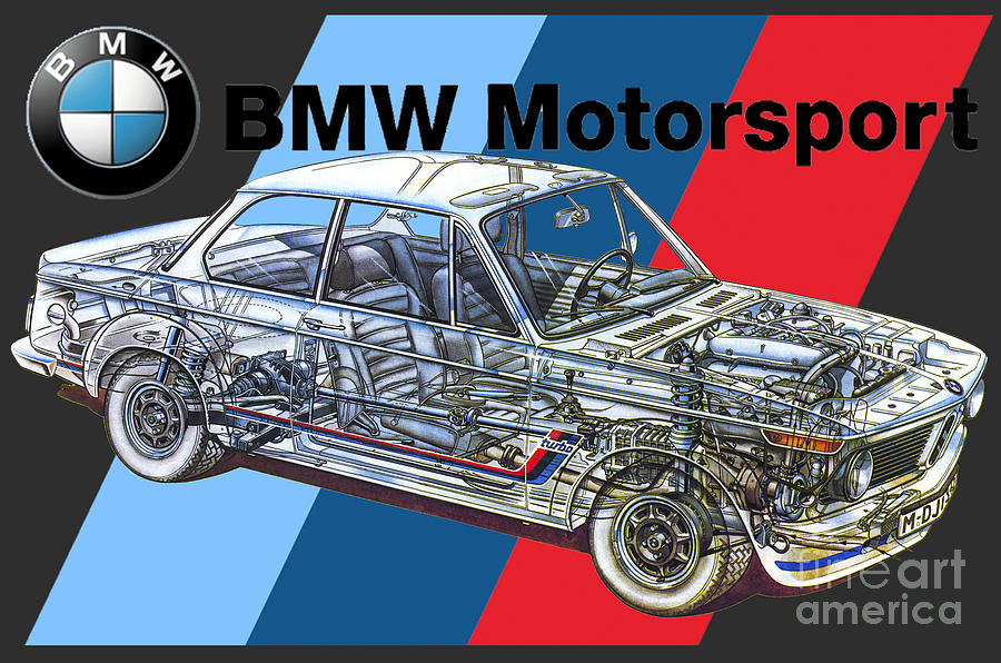 Germany 4 door SUV BMW X3 E83. Cutaway powertrain 4X4 automotive art by  Vladyslav Shapovalenko