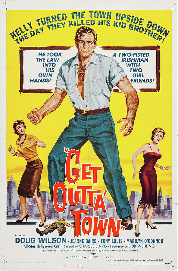 Vintage Mixed Media - Get Outta Town - 1960 by Movie World Posters