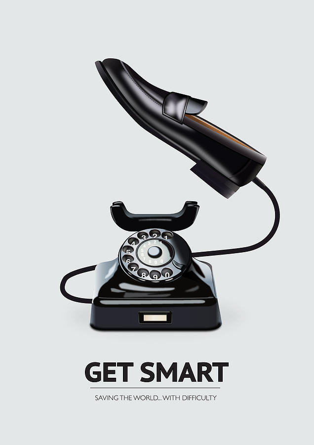 Steve Carell Digital Art - Get Smart - Alternative Movie Poster by Movie Poster Boy
