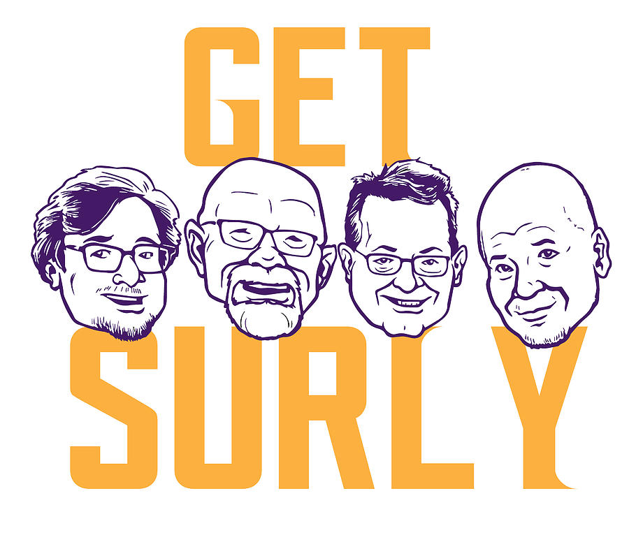 Get Surly Drawing by Mike Scott
