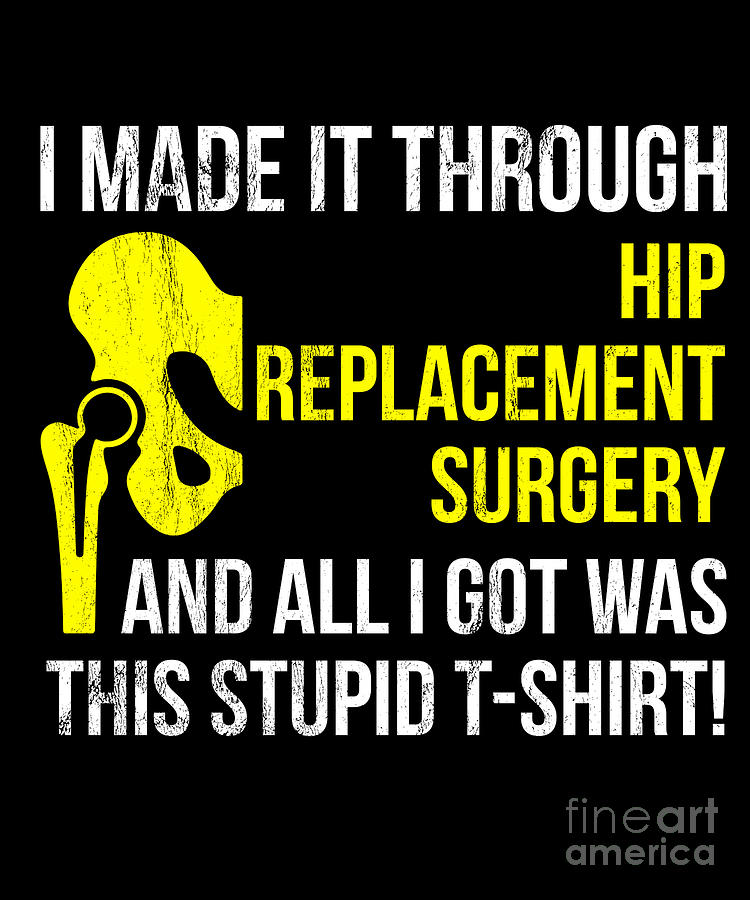 Operation Drawing - Get Well Hip Replacement Surgery Recovery Gift Gag  by Noirty Designs