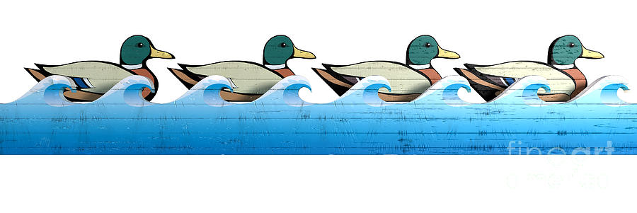 Get Your Wooden Ducks In A Row Digital Art