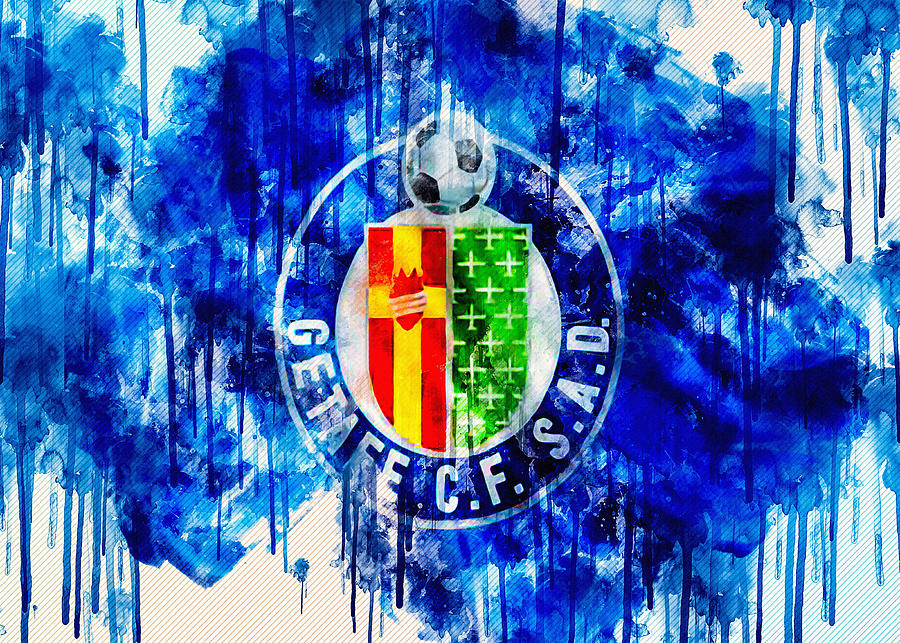 Getafe Football Club Emblem Getafe Logo La Liga Digital Art by Sissy