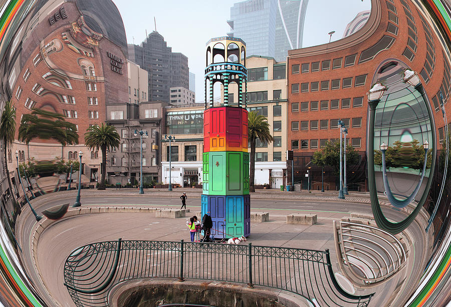 San Francisco Photograph - Tower of Getaway Doors by Daniel Furon