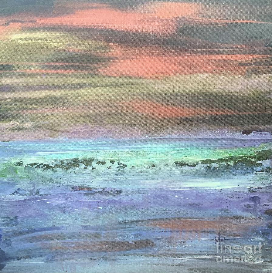 Evening Sea Painting by Melanie Stanton