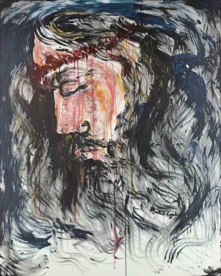 Easter Painting - Gethsemane to Golgotha by Nadine Rippelmeyer