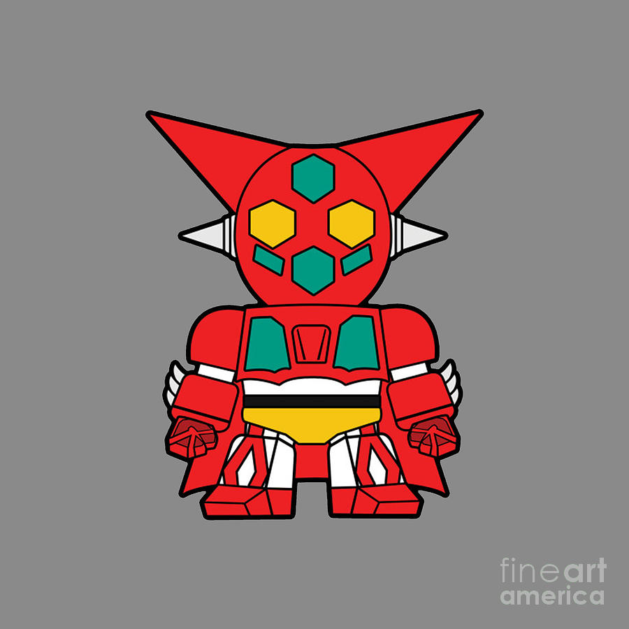 Getter Robo Chibi Drawing by Geraldine T Somerville - Fine Art America