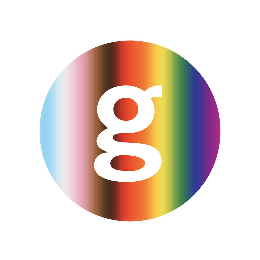Getty Images Logo Pride Circle Digital Art by Getty Images