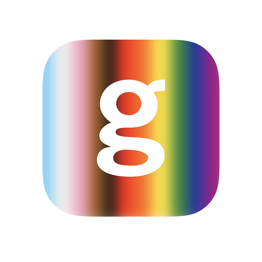 Getty Images Logo Pride Square Digital Art by Getty Images