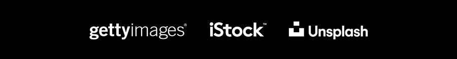 Logos Digital Art - Getty iStock Unsplash White Logo by Getty Images