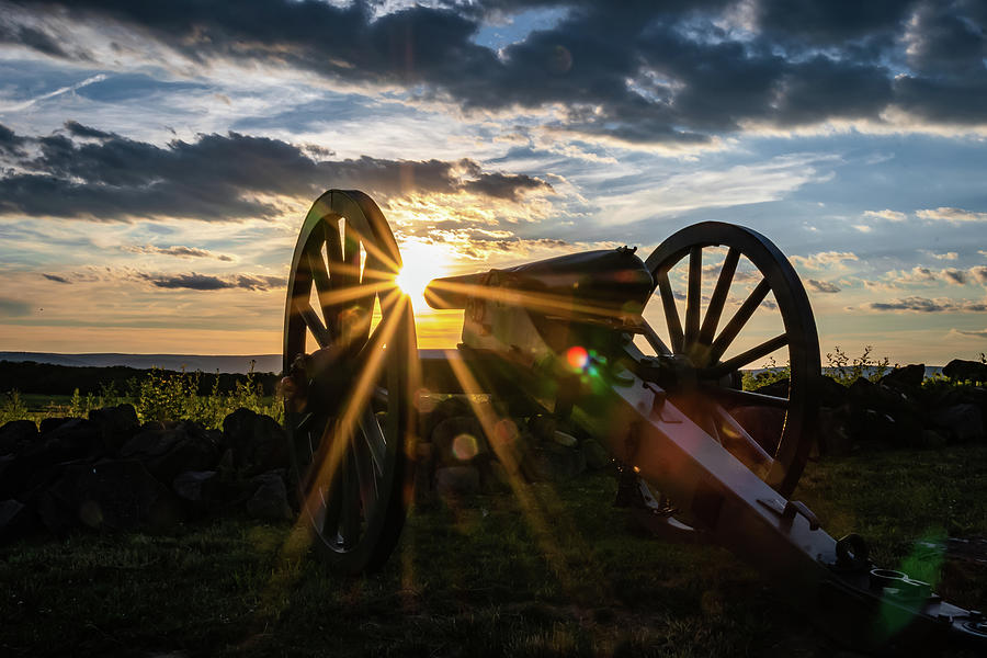Gettysburg Cannon Photograph