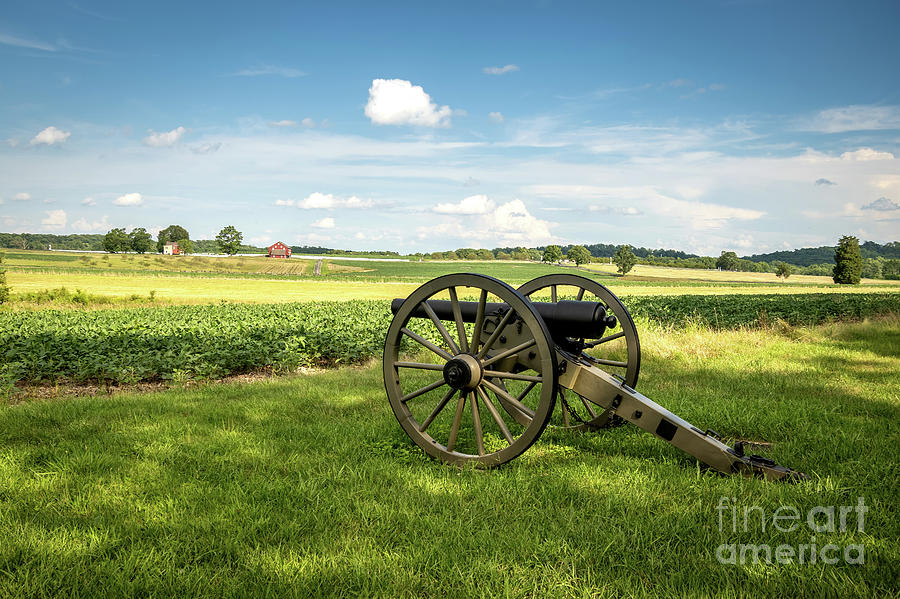 Gettysburg Civil War Cannon in field Photograph by Sturgeon Photography