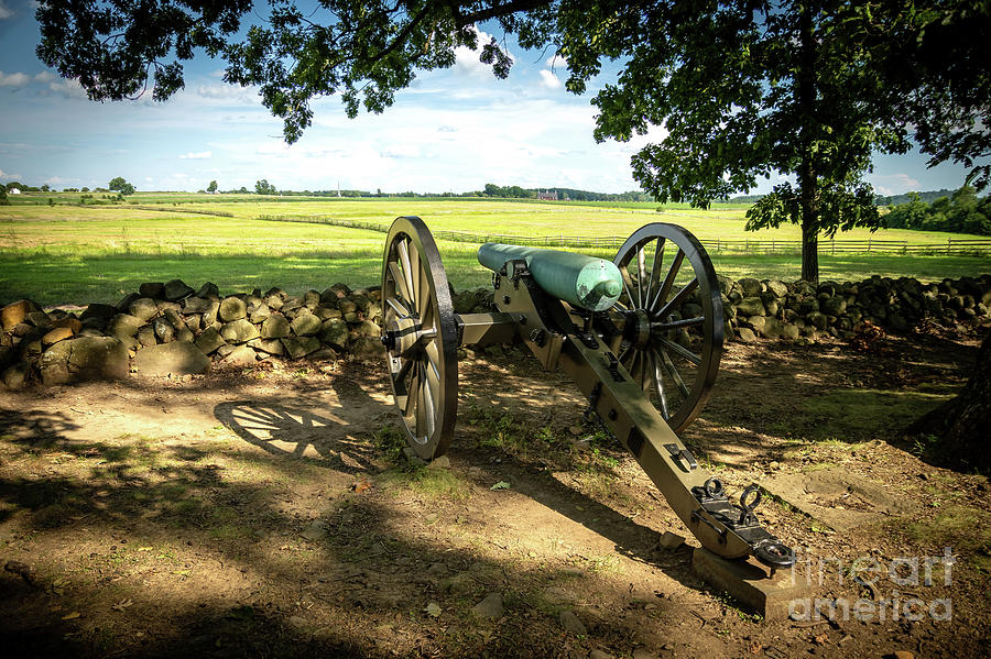 Gettysburg Civil War Cannon overlooking battlefield Photograph by Sturgeon Photography