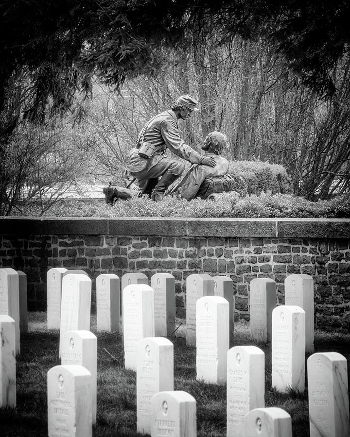Gettysburg - Friend to Friend - Soldiers National Cemetery  Photograph by Susan Rissi Tregoning
