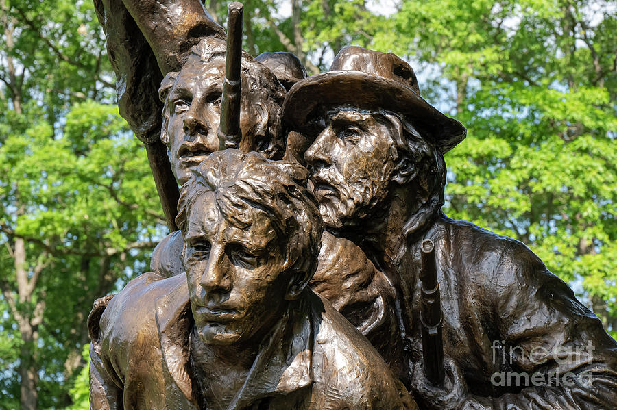 Gettysburg North Carolina Monument Detail Photograph by Bob Phillips