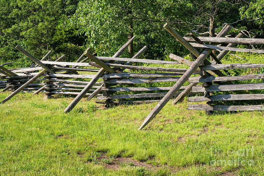 Gettysburg Sawbuck Fence Photograph by Bob Phillips