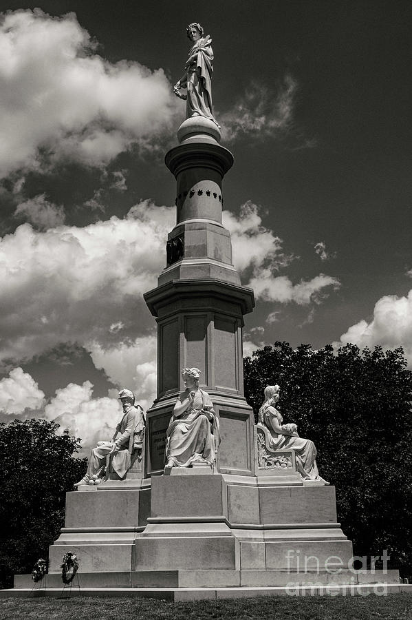 Gettysburg Soldiers National Monument Two 3 Photograph by Bob Phillips
