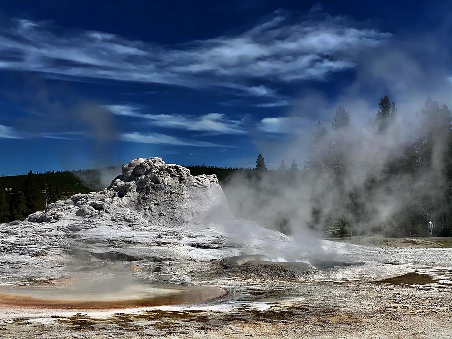 Geysers of Yellowstone national park Photograph by Devin Wilson