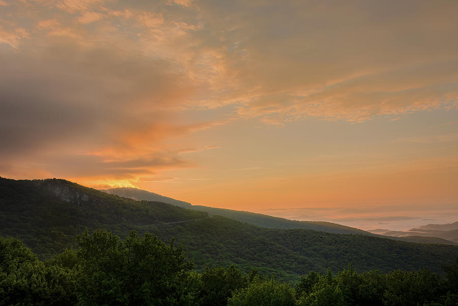 Blue Ridge Sunrise-1 Photograph by John Kirkland