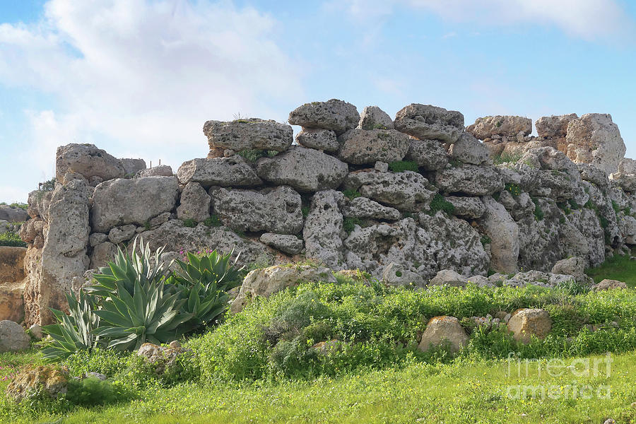 Ggantija megalithic temple Malta 10 Photograph by Rudi Prott - Fine Art ...