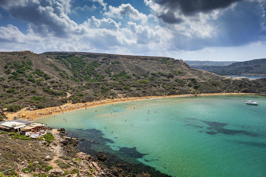 Ghajn Tuffieha Bay And Beach In Malta Photograph by Artur Bogacki ...