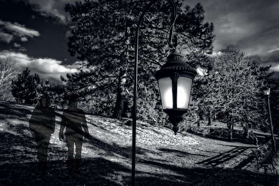 Ghost Couple Walking in Park Digital Art by Russ Considine