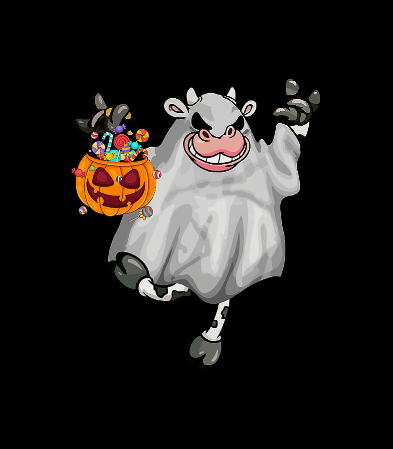 Ghost Cow Halloween Digital Art by Ghost Cow Halloween Fine Art America