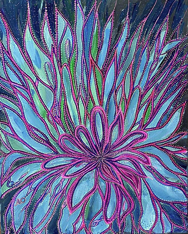 Ghost Flower Painting by Olga ROArtUS | Fine Art America