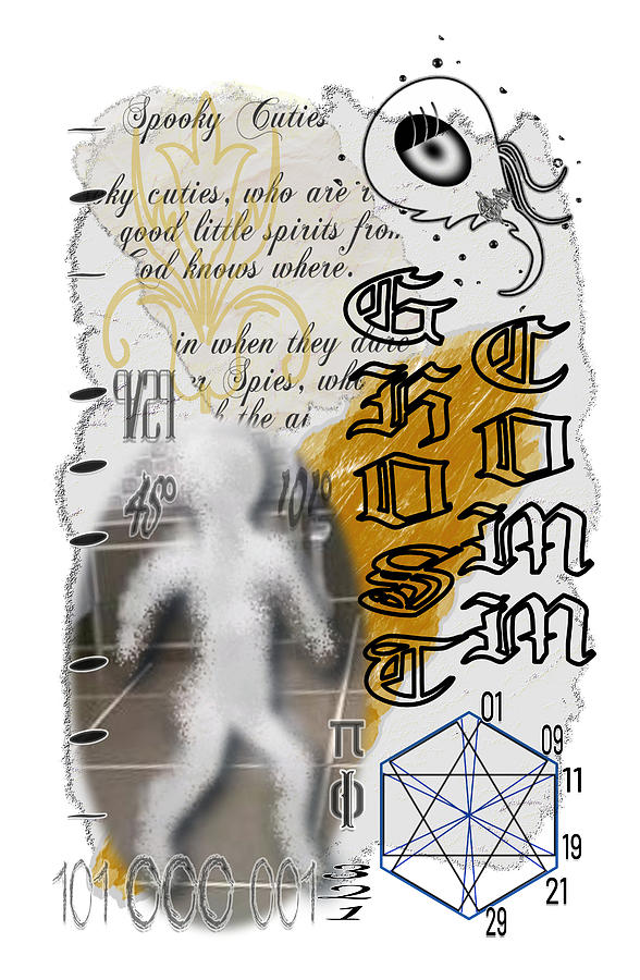 Ghost Haunting Collage Typography Poem and  Photo Digital Art by Delynn Addams