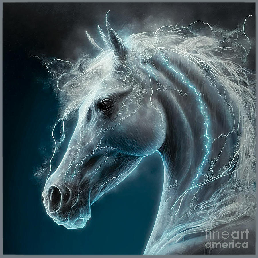 Ghost Horse Digital Art by John Lutheran - Fine Art America