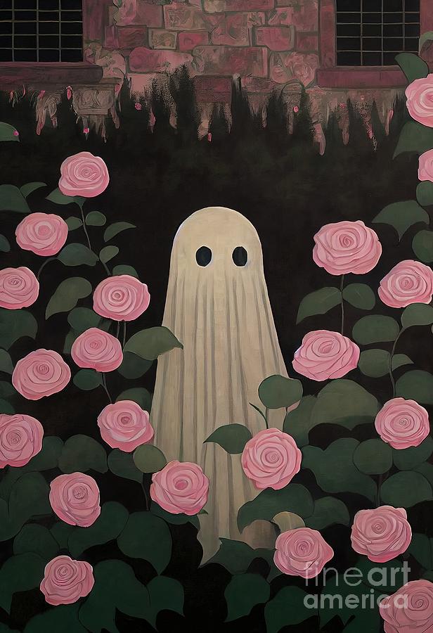 Magnolia Movie Painting - Ghost In Our House Garden by N Akkash