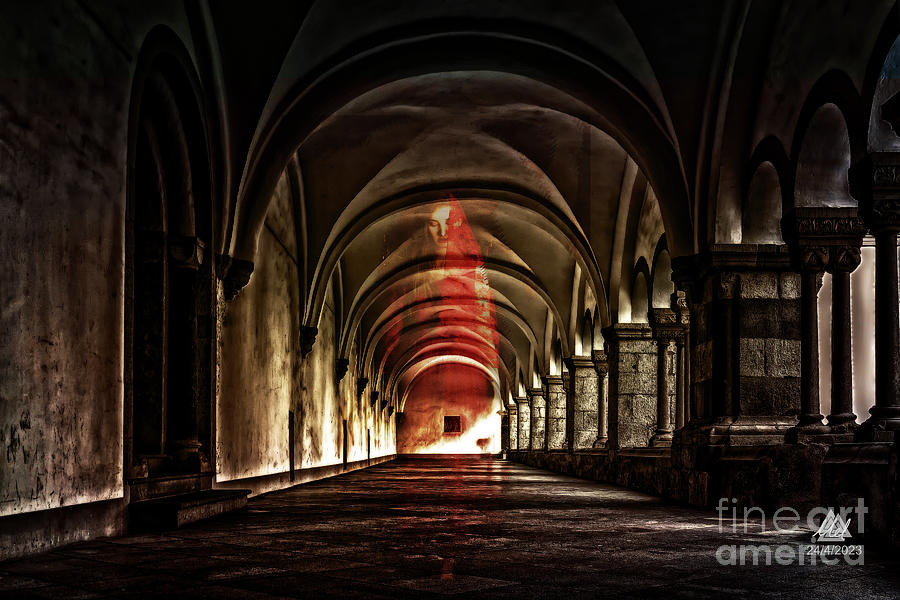Ghost in Red Digital Art by Mel Beasley