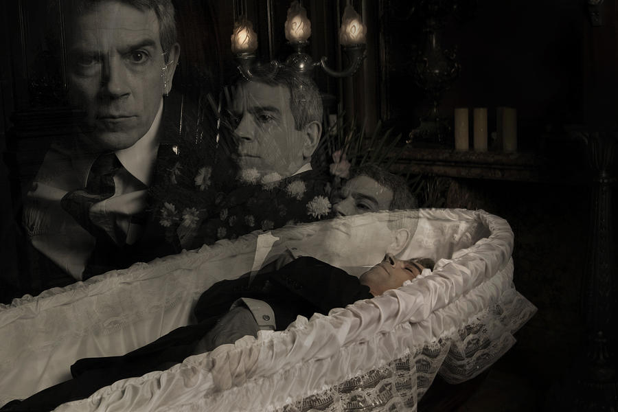 Ghost of Dead Man in Casket Rising Photograph by AtomicSparkle