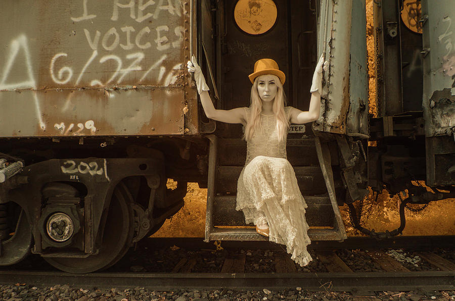 Ghost on a Train #2 Photograph by Alan Goldberg
