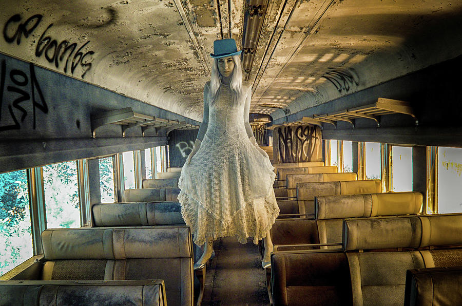 Ghost on a Train #3 Photograph by Alan Goldberg