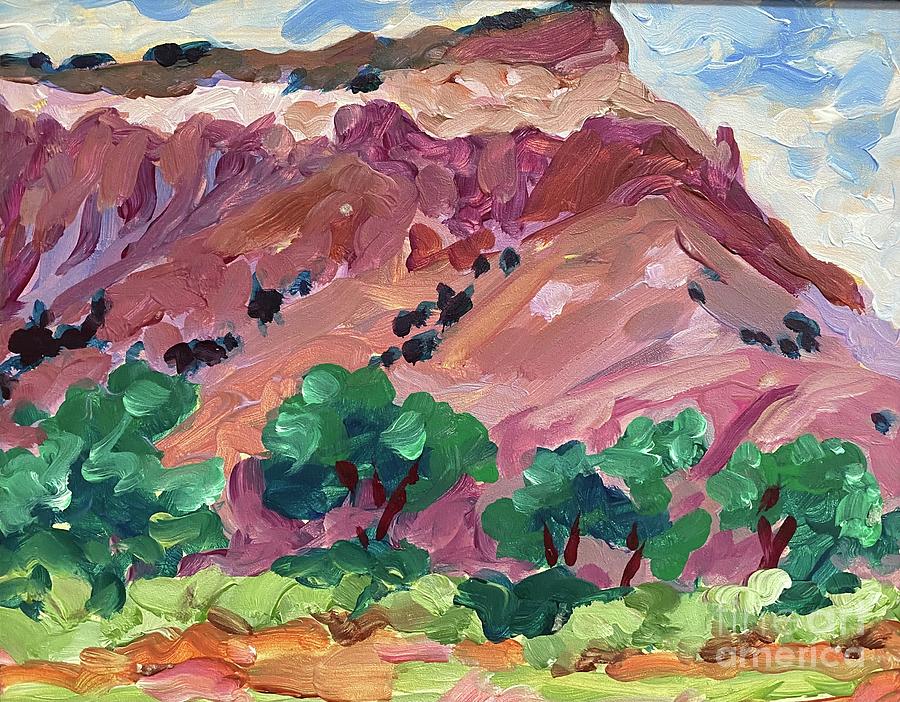 ghost Ranch Painting by Cathy Carey