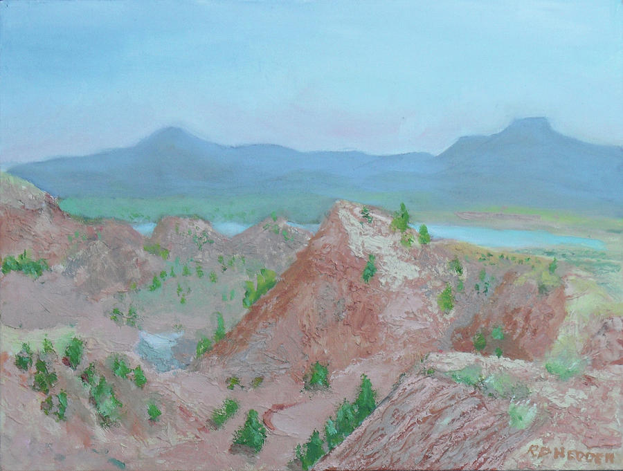 Ghost Ranch Trail Painting by Robert P Hedden