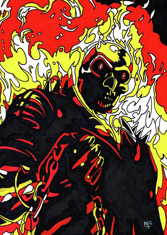 Ghost Rider Fan Art Drawing by Nicholas PRICE Fine Art America Ghost Rider Fan Art Drawing by Nicholas PRICE Fine Art America