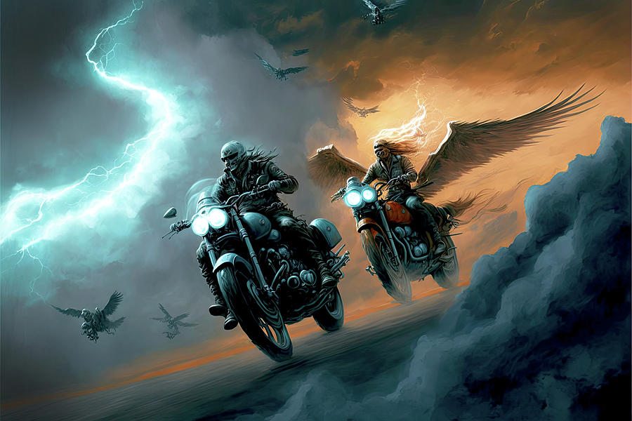 Ghost Riders #2 Digital Art by Ron Weathers Ghost Riders #2 Digital Art by Ron Weathers