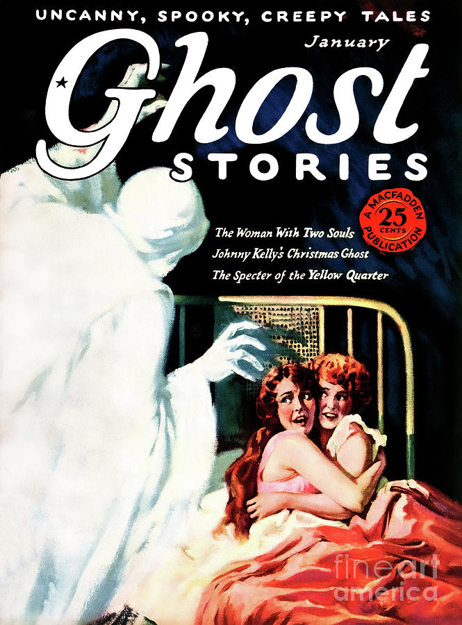 Ghost Stories Magazine - 1927 Photograph by Sad Hill - Bizarre Los Angeles Archive