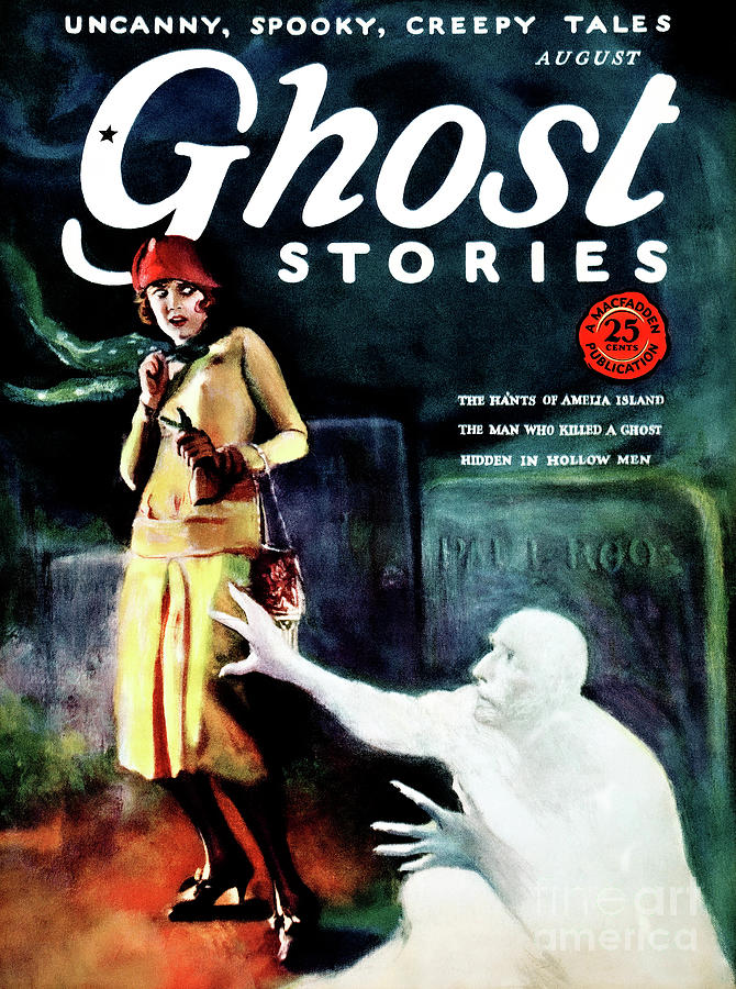 Ghost Stories Magazine - August 1926 Photograph by Sad Hill - Bizarre Los Angeles Archive